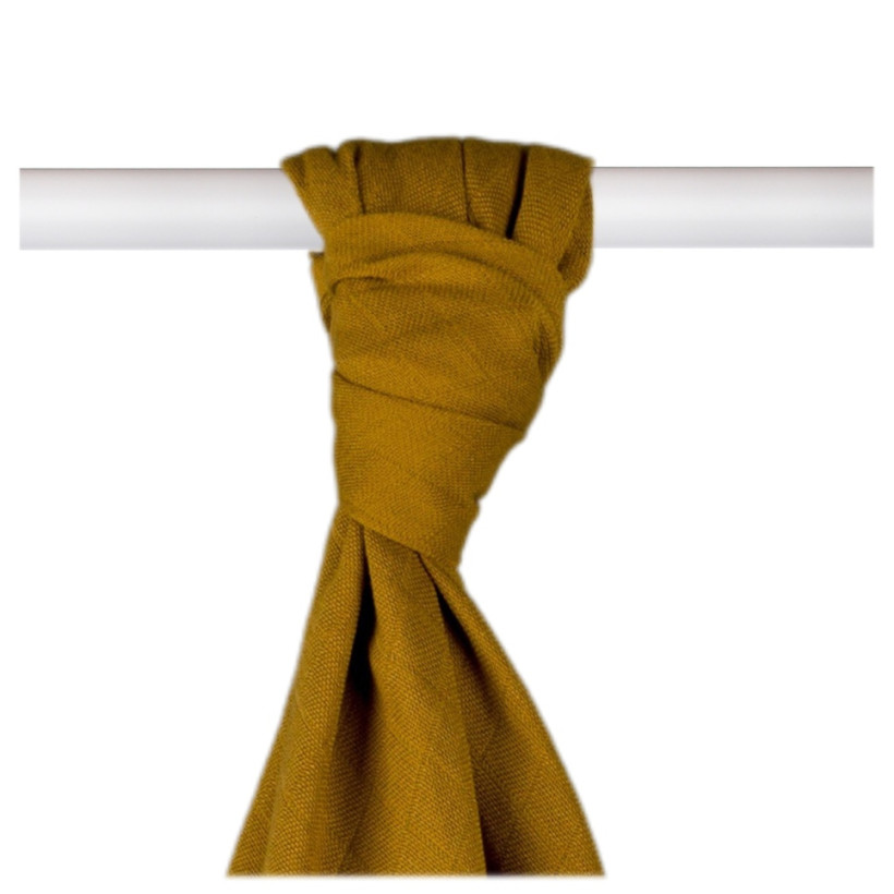 Bamboo muslin towel XKKO BMB 90x100 - Honey Mustard