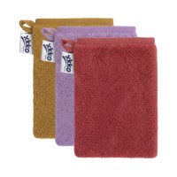 Organic cotton Terry Bath Glove XKKO Organic - Mesa Rose MIX