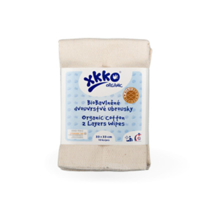 Kitchen Towels XKKO Organic 33x33 Bird Eye - Natural (1x10ps pack)