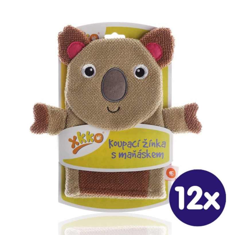 XKKO Cotton Bath Glove - Koala 12x1ps (Wholesale pack.)