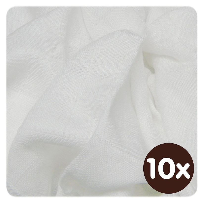 Bamboo muslins XKKO BMB 30x30 - Natural 10x9pcs (Wholesale packaging)