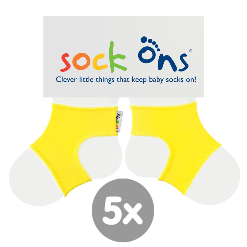 Sock Ons Lemon 5x1 pair (Wholesale pack.)
