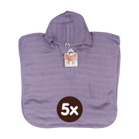 Bamboo Muslin Poncho XKKO BMB Colours - Lavender Aura Size 2 5x1ps (Wholesale pack.)