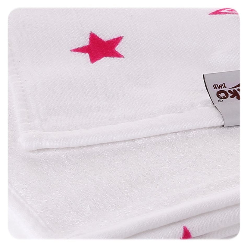 Bamboo blanket XKKO BMB 130x70 - Magenta Stars 5x1ps Wholesale packing