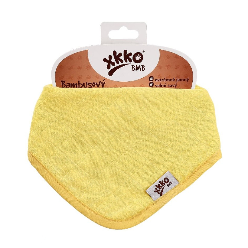 Bamboo bandana XKKO BMB - Lemon 3x1ps Wholesale packing