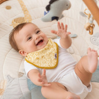 Bamboo bandana XKKO BMB Safari - Honey Mustard
