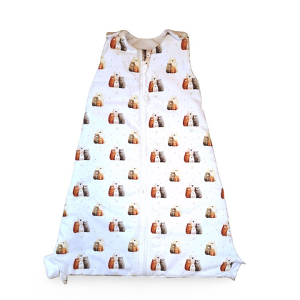 Multifunctional 2-in-1 Children's Sleeping Bag XKKO LUX - Bear Family