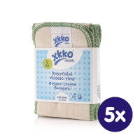 XKKO Organic Twill Booster - Natural Size L 5x6ps (Wholesale pack.)