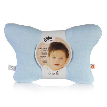 XKKO BMB Bamboo Muslin Pillow - Baby Blue