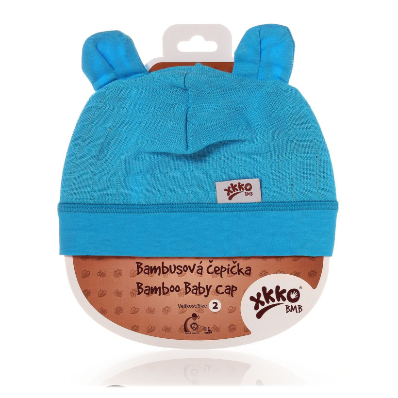 Bamboo Baby Hat XKKO BMB - Cyan